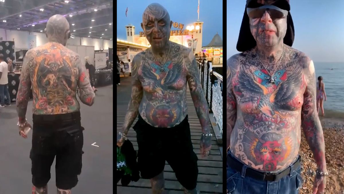 S tetováním začal v 52 letech, teď má potetované téměř celé tělo